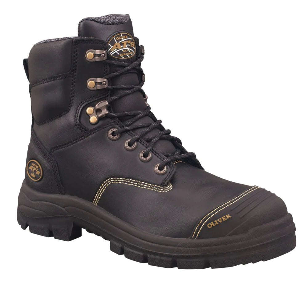Oliver 55-345Z Black 150MM Zip Side Safety Boot
