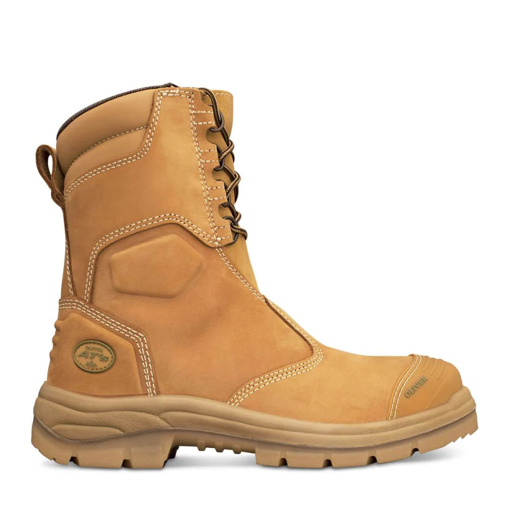 Oliver 55-385 Wheat 200MM Hi-Leg Zip Sided Boot