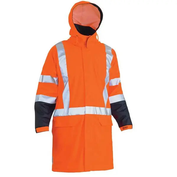 Bisley Bj6955XT Taped Hi-vis X Back Stretch Rain Coat