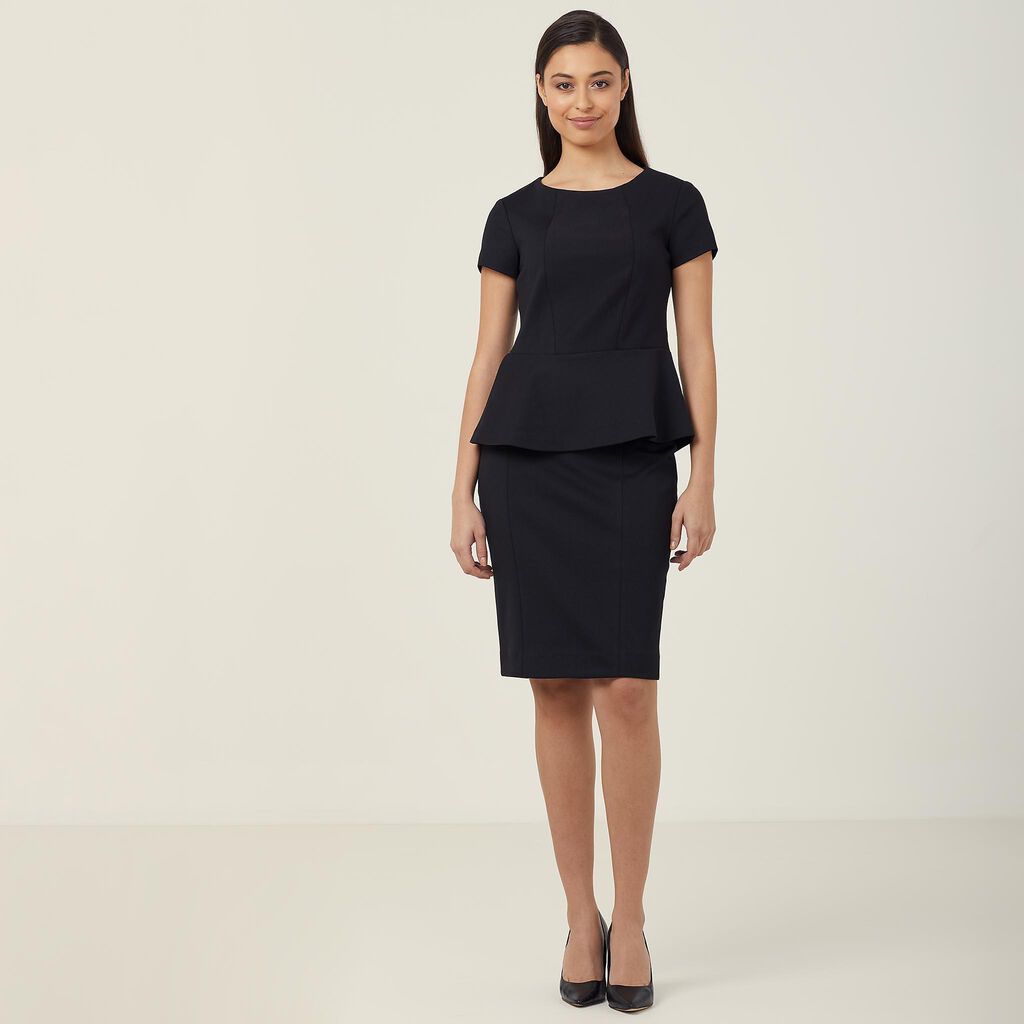 NNT CAT9S1 Cap Sleeve Peplum Top