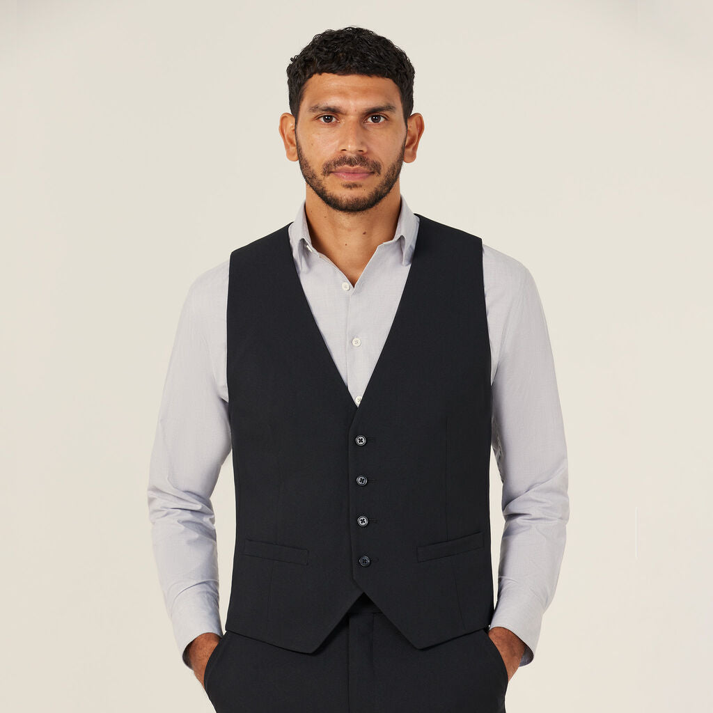 NNT CATBA3 Waistcoat Black