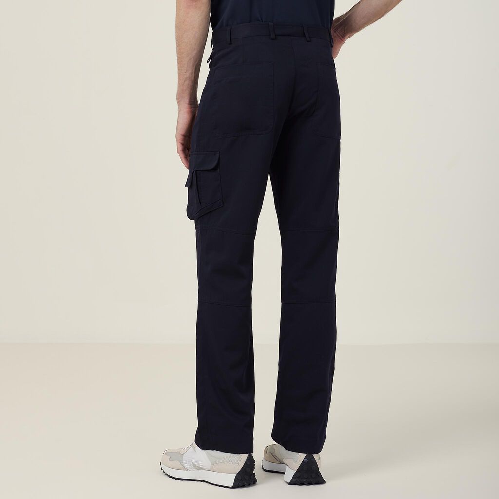 NNT CATCLD Poly Viscose Gaberdine Flex Waist Men's Cargo Pant Ink Navy