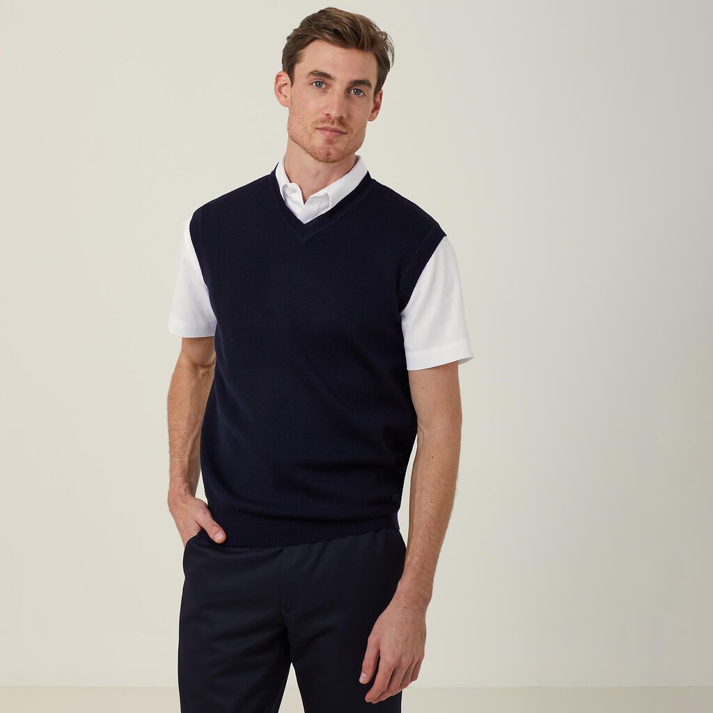 NNT CATE27 V-neck Vest Dark Navy