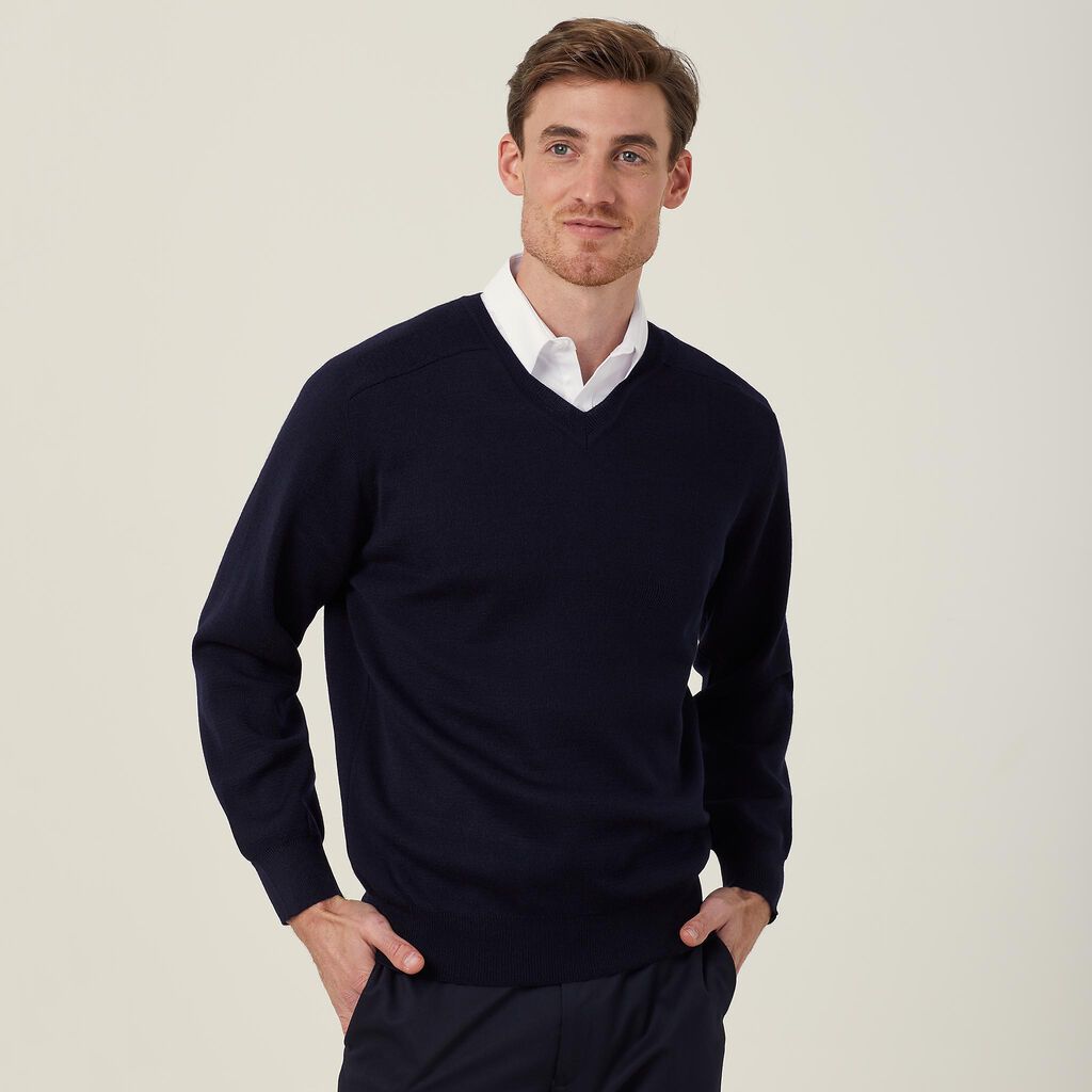 NNT CATE28 V-neck Sweater Dark Navy