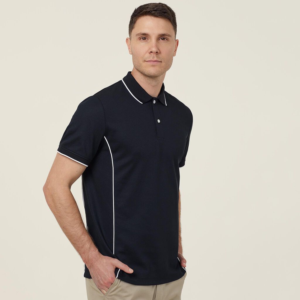 NNT CATJA2 Antibacterial Poly face Short Sleeve Tipped Polo