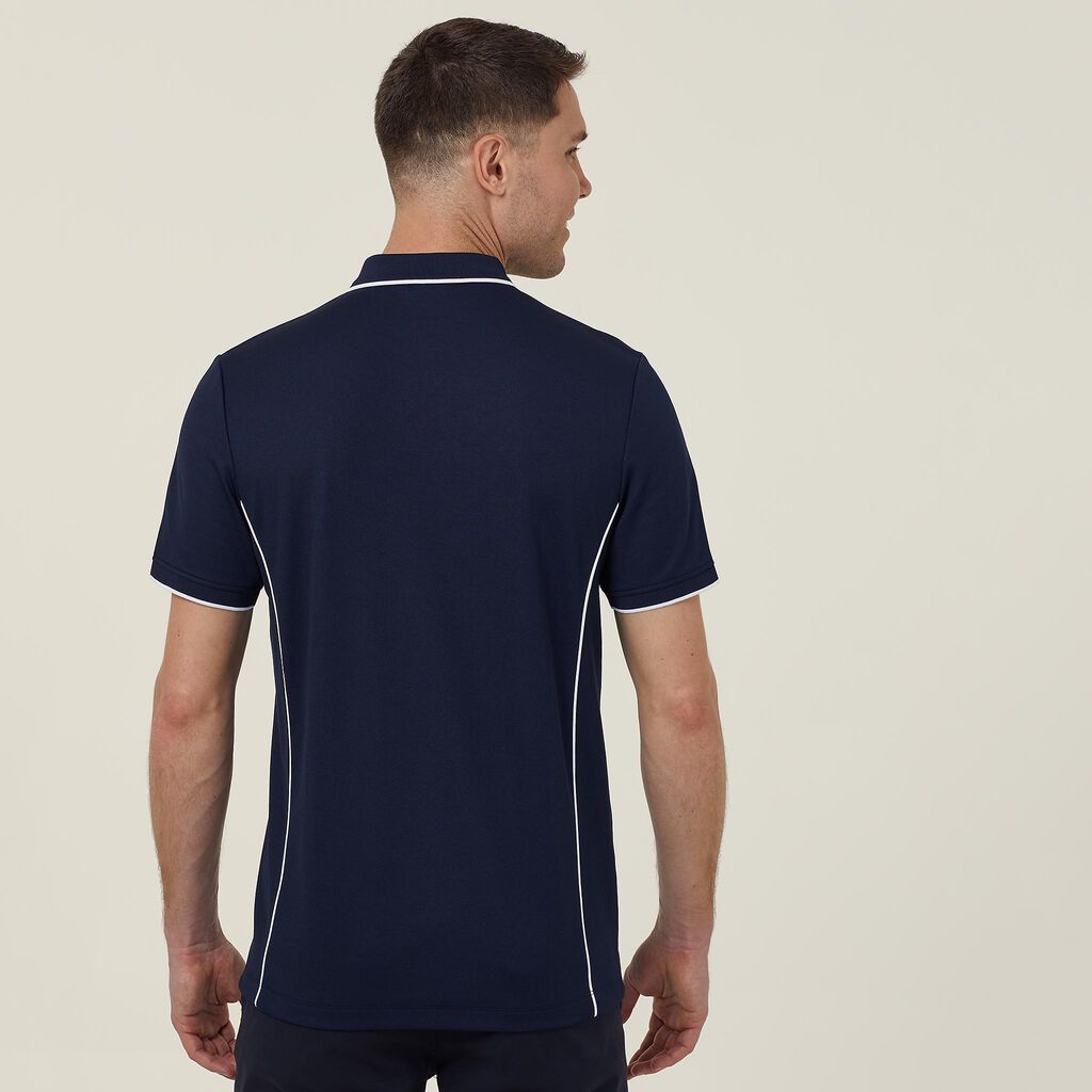 NNT CATJA2 Antibacterial Poly face Short Sleeve Tipped Polo