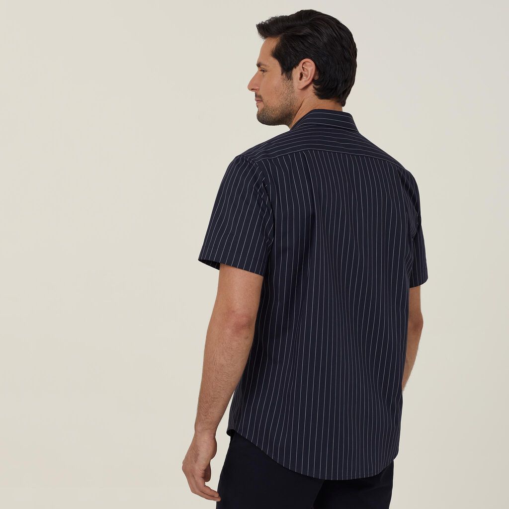 NNT CATJDM Avignon Pinstripe Short Sleeve Shirt