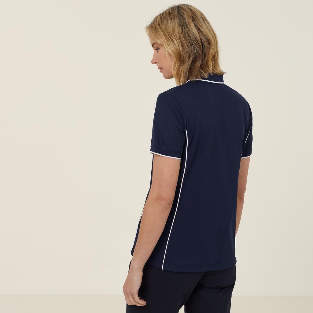 NNT CATUF7 Antibacterial Polyface Short Sleeve Tipped Polo