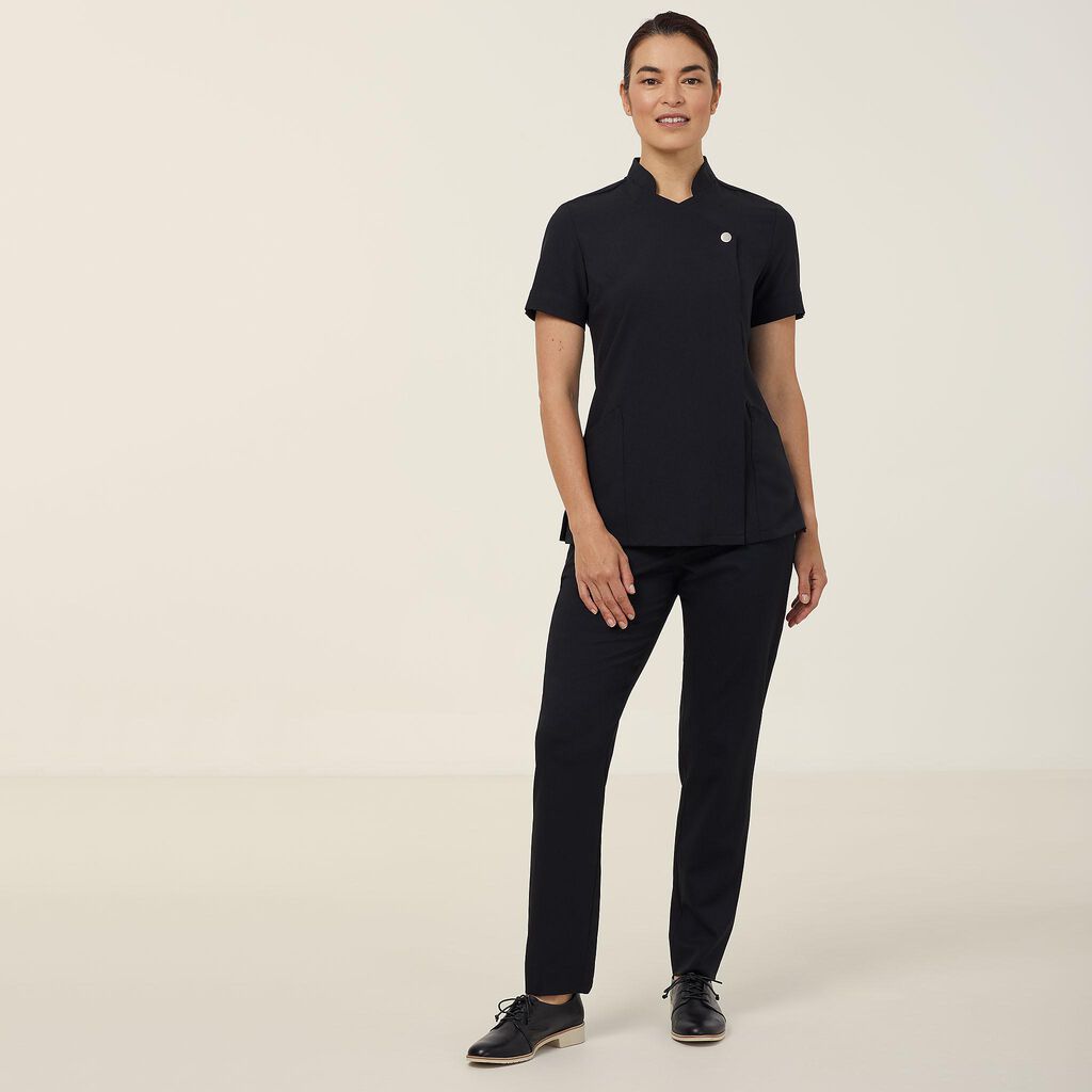 NNT CATUFL Helix Dry Asymmetric Front Tunic Black