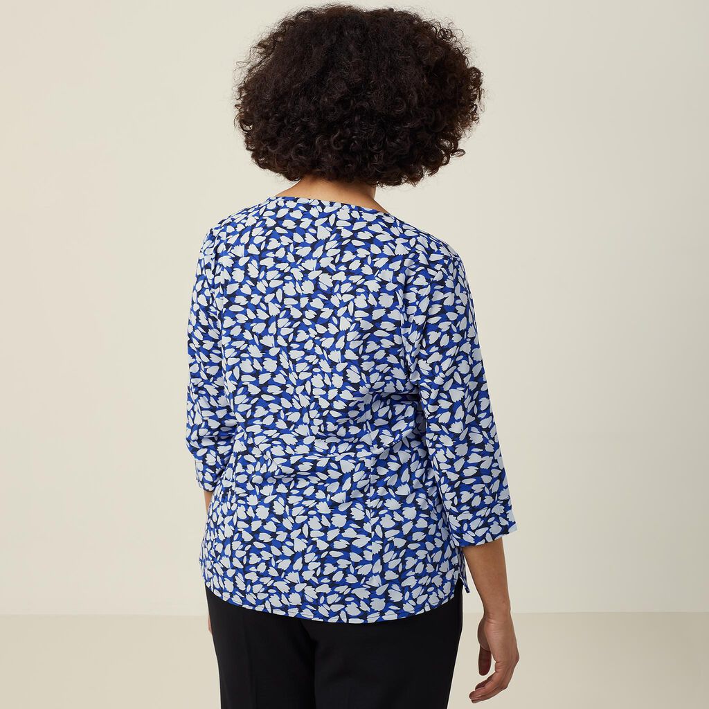 NNT CATUFN Petal Print 3/4 Sleeve Top
