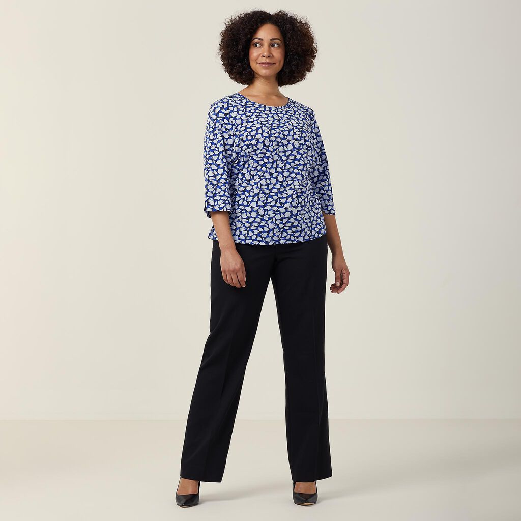 NNT CATUFN Petal Print 3/4 Sleeve Top