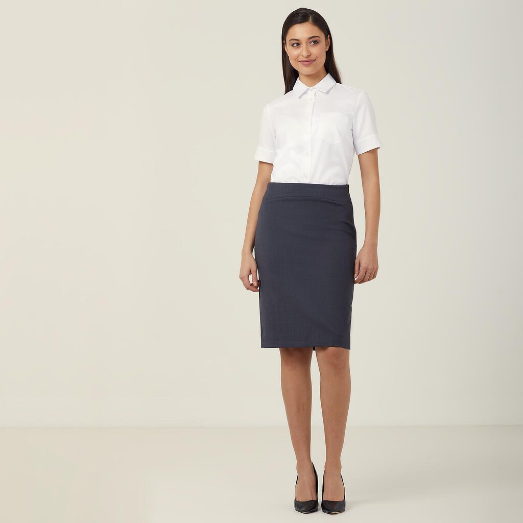 NNT CATUHM Stretch Twill Short Sleeve Shirt White