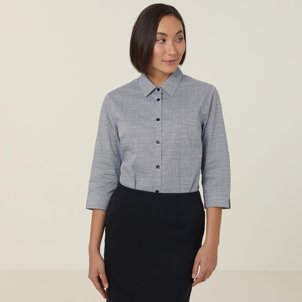 NNT CATUKX Avignon Abstract Print 3/4 Sleeve Shirt