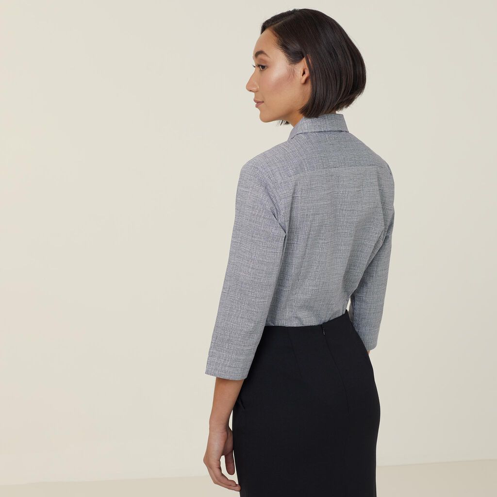 NNT CATUKX Avignon Abstract Print 3/4 Sleeve Shirt