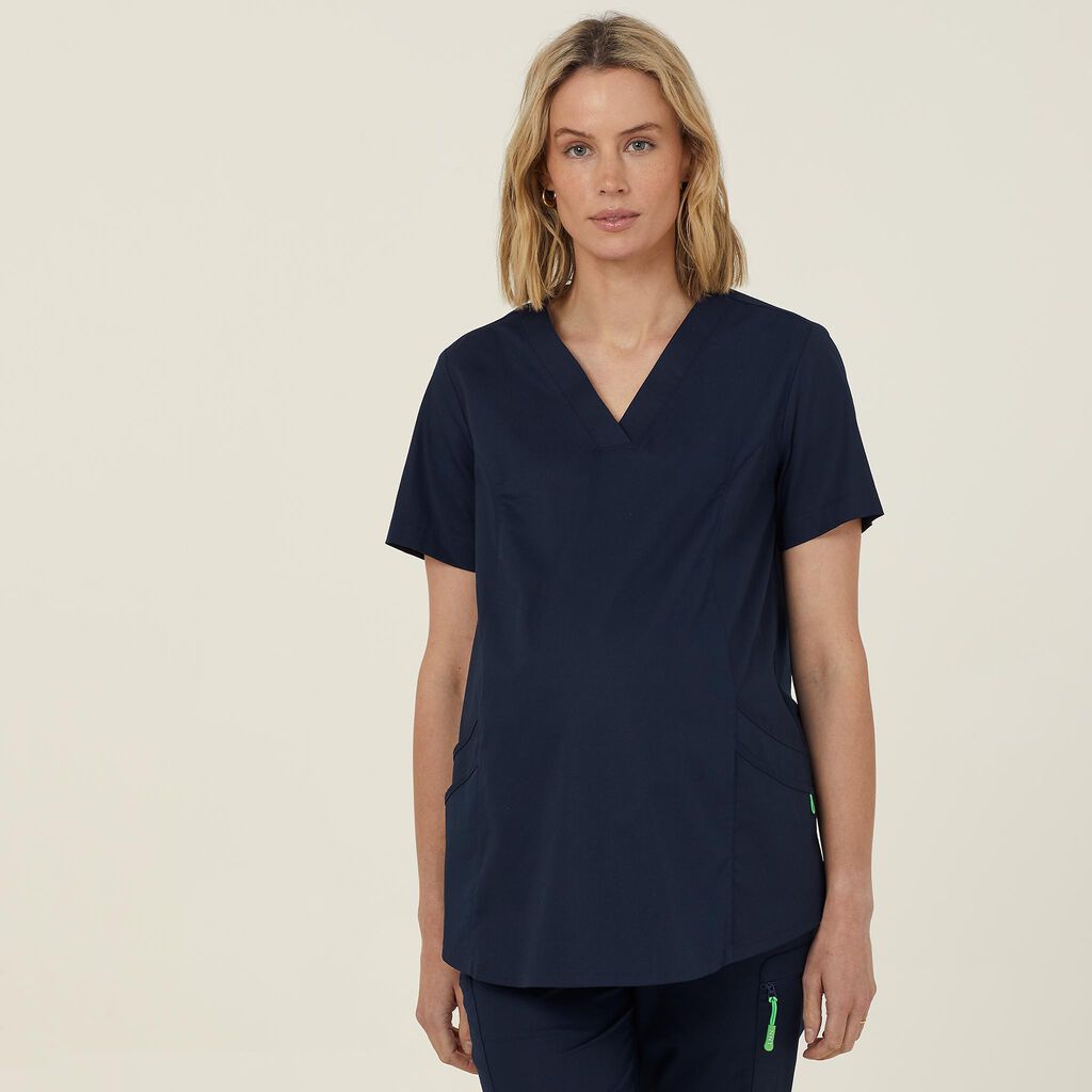 NNT CATULJ Next-Gen Antibacterial Maternity Scrub Top Midnight