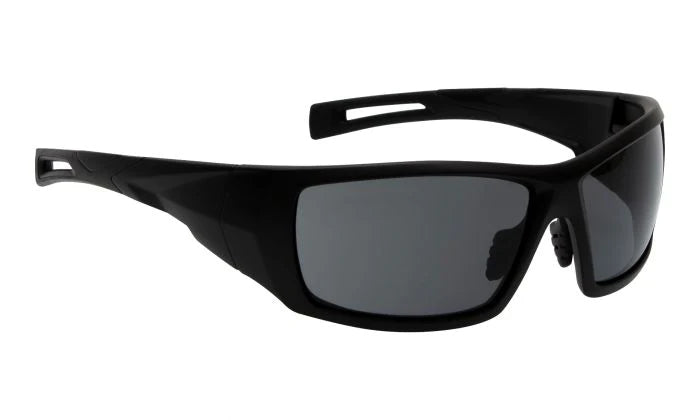 Ugly Fish RS6002 MBL.SM Chisel Safety Sunglasses- Matt Black Frame/Smoke Lens