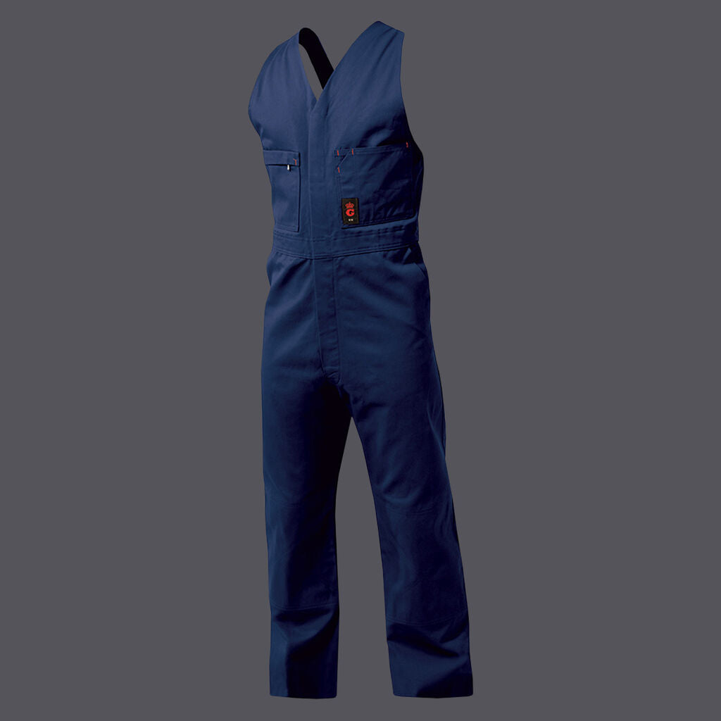 KingGee K02060 Sleeveless Drill Overall-Navy