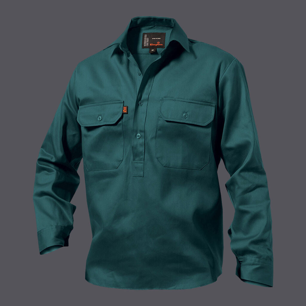 KingGee K04020 Closed Front Drill Shirt L/S