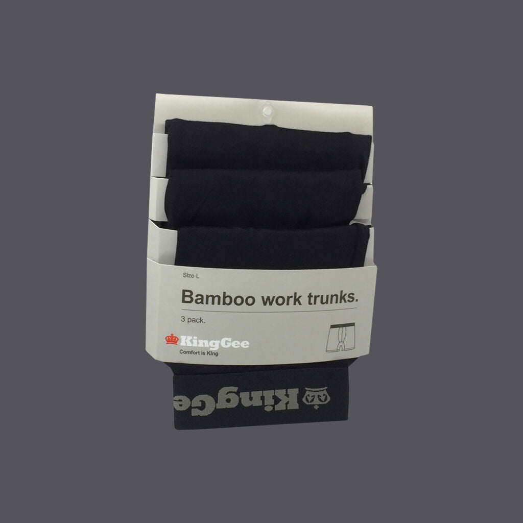 KingGee K19005 Bamboo Work Trunks 3 Pack