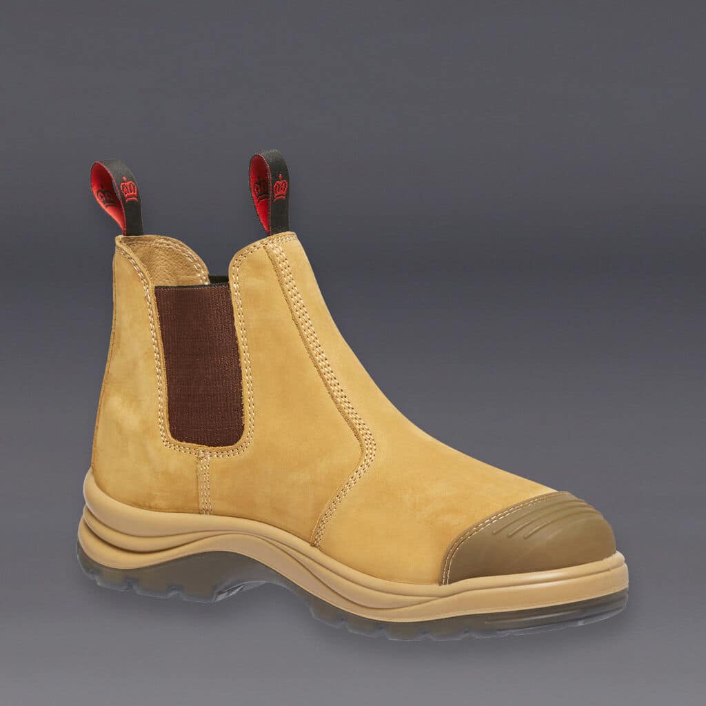 KingGee K25200 Tradie Wheat Gusset Elastic Sided Safety Boot