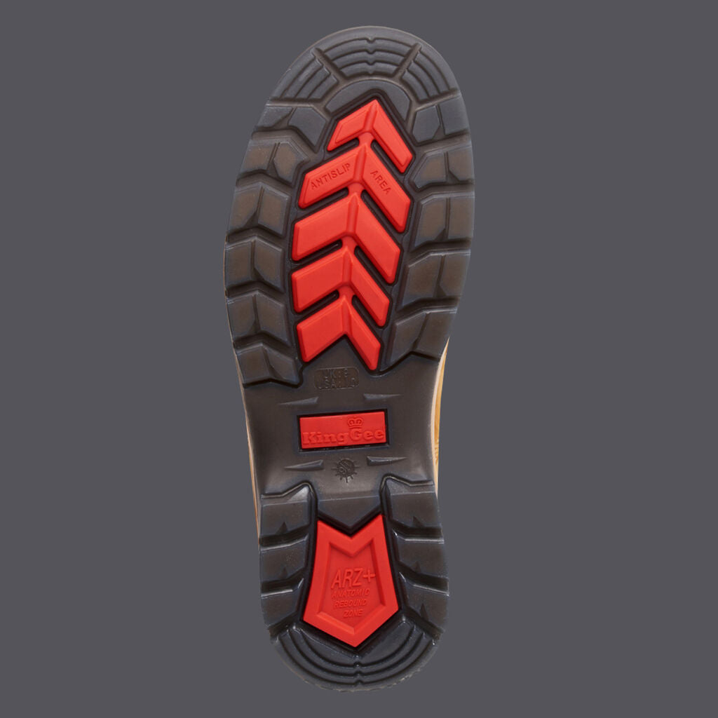 KingGee K25200 Tradie Wheat Gusset Elastic Sided Safety Boot