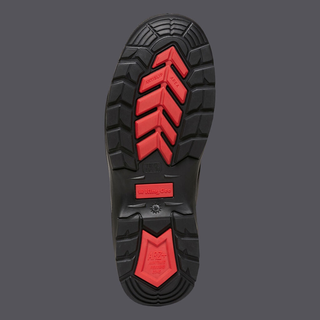 KingGee K27700 Cook 180mm Lace Safety Boot-Black