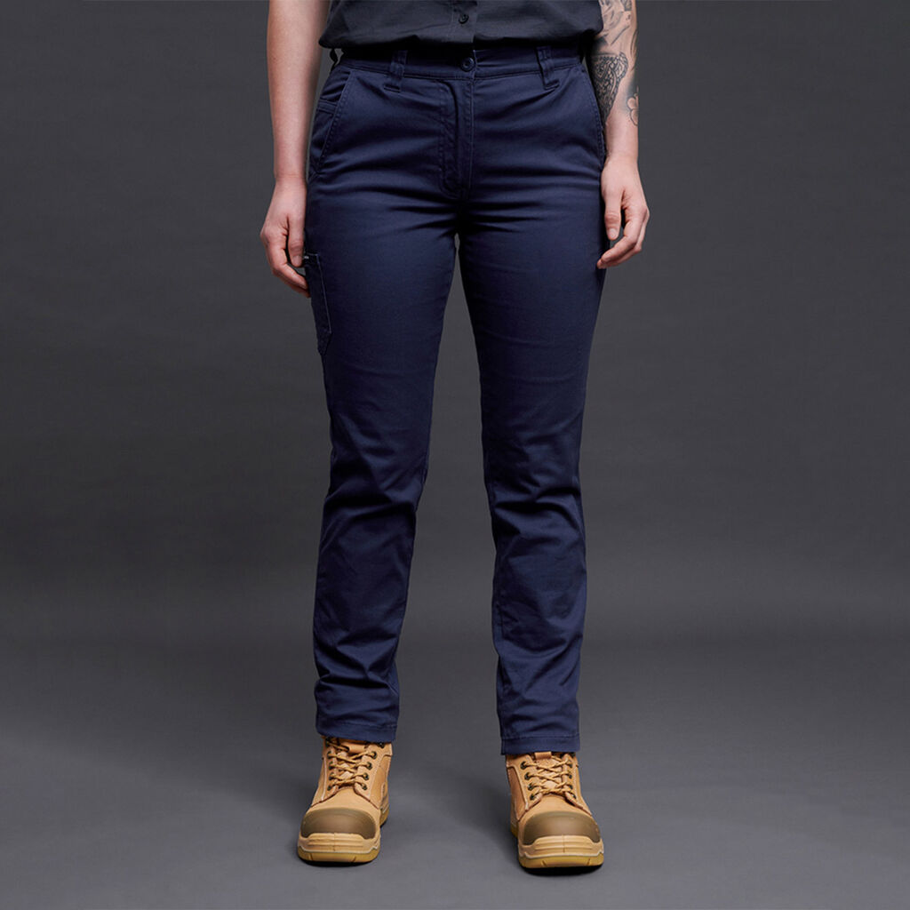 KingGee K43011 Women's Stretch Cargo Work Pants-Navy