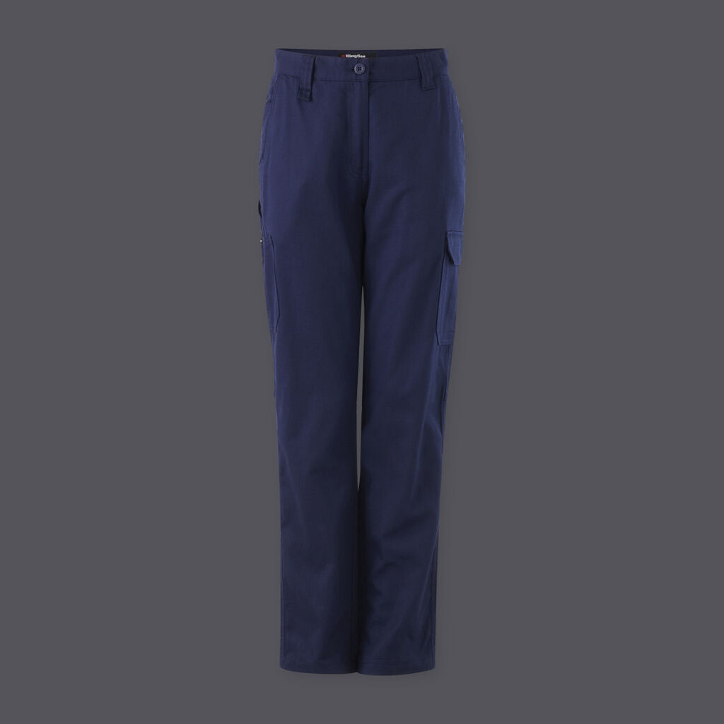 KingGee K43021 Women's Workcool Cargo Pant-Navy