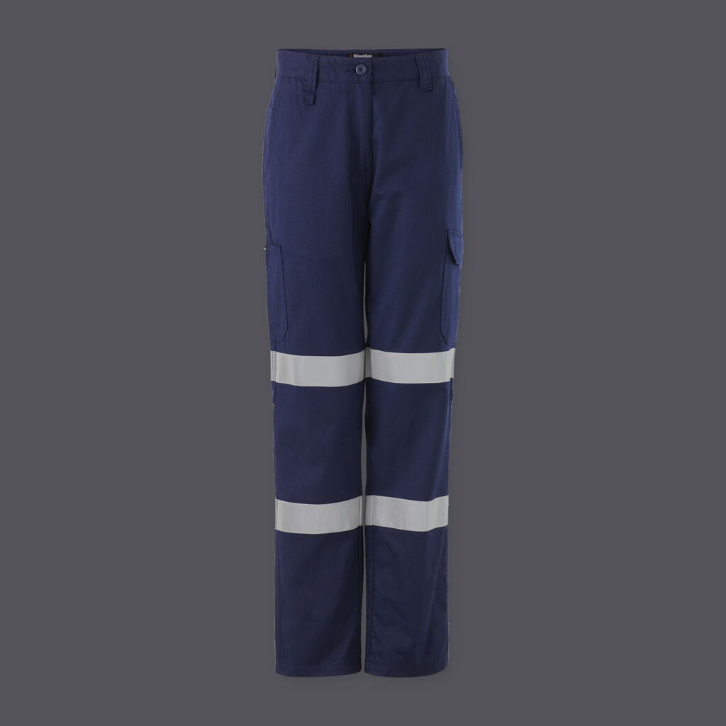 KingGee K43022 Women's Workcool Cargo Pant Taped-Navy