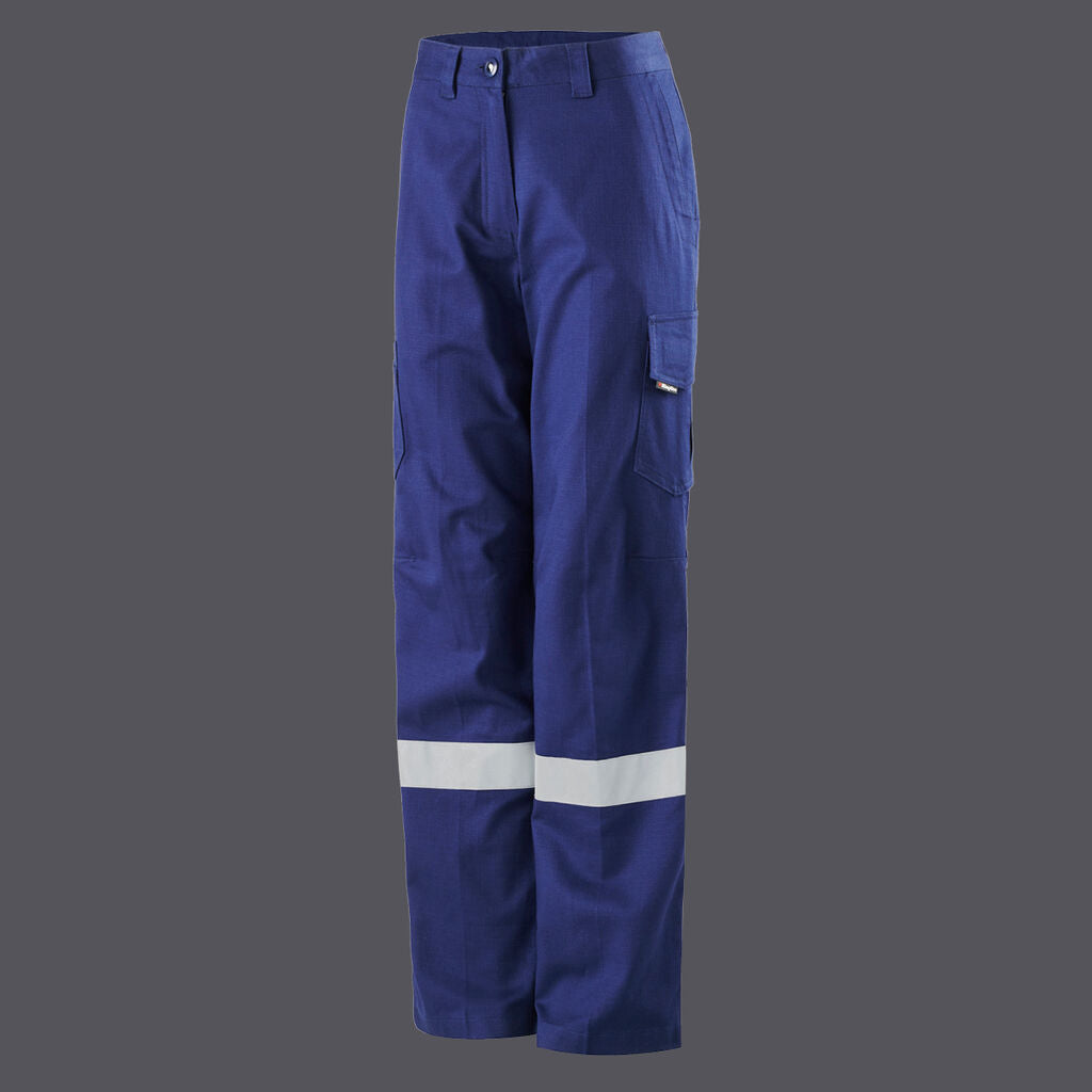 KINGGEE K43825 LADIES WORKCOOL 2 REFLECTIVE PANTS-NAVY