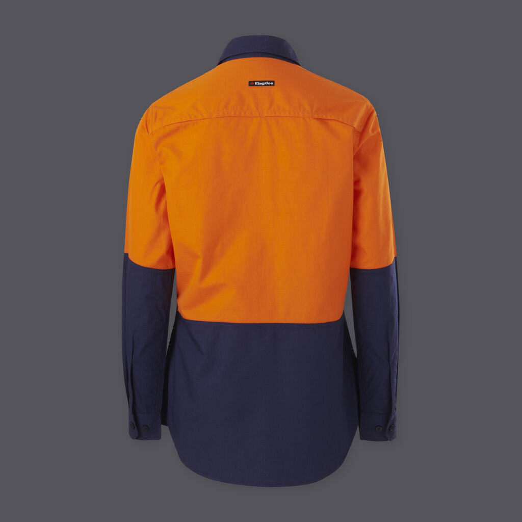 KingGee K44226 Women's Workcool Vented Spliced Shirt Long Sleeve