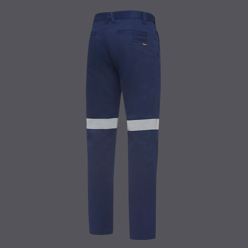 KingGee K53020 Reflective Drill Pants-Navy