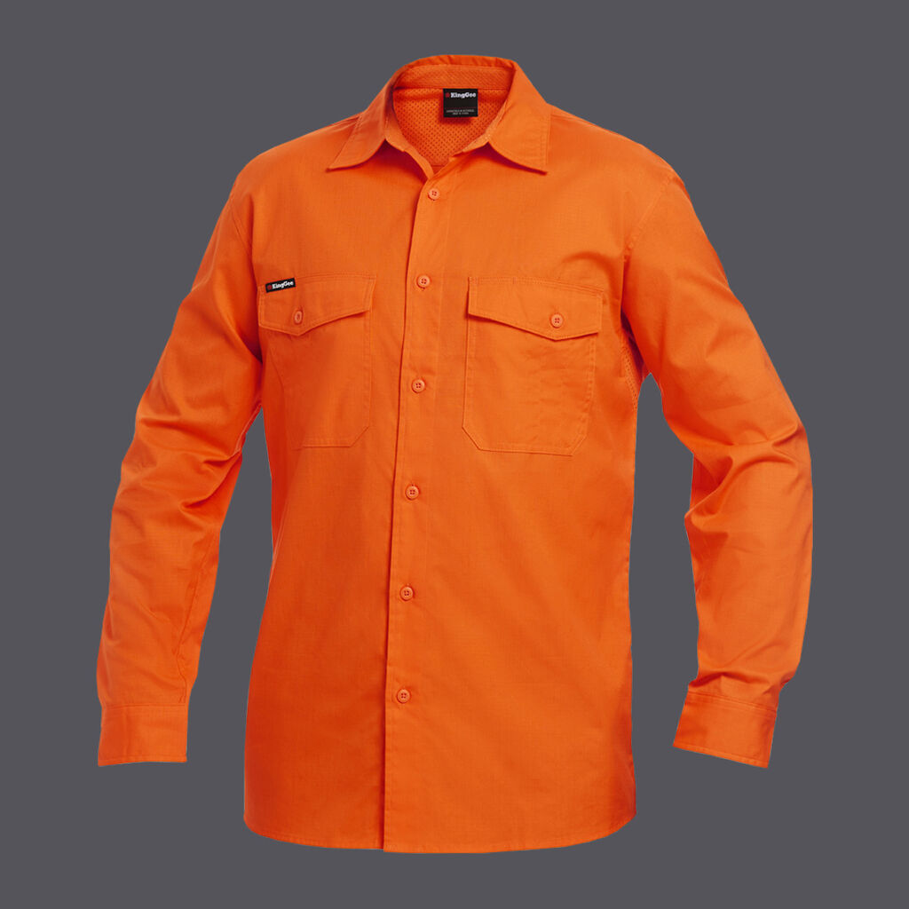 KingGee K54805 Workcool 2 Shirt L/S-Orange