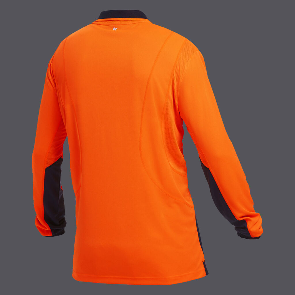KingGee K54840 Workcool Hi-vis Spliced Polo L/S