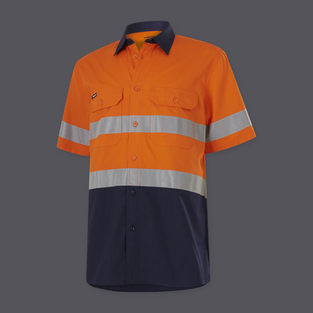 KingGee K54911 Workcool Vented Spliced Shirt Taped Short Sleeve