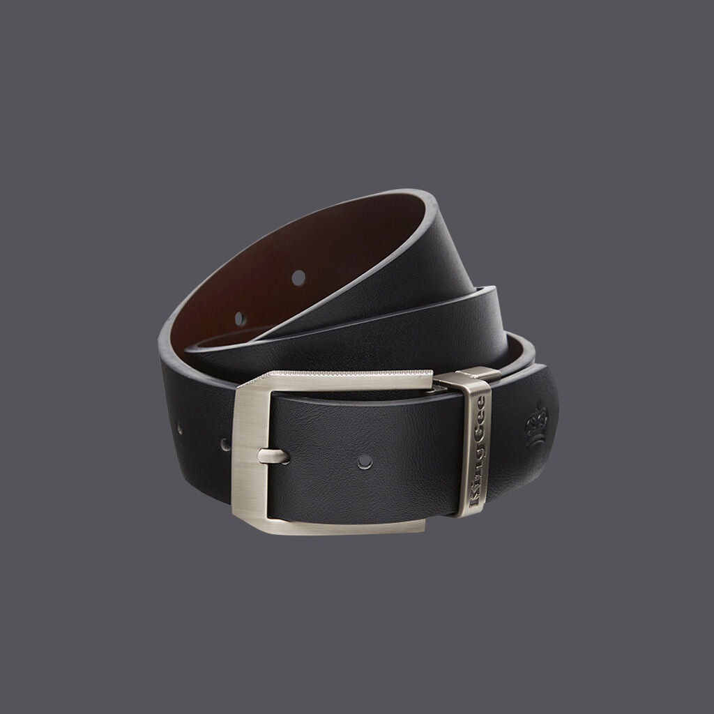 KingGee K61227 Leather Reversible Belt-Black Brown