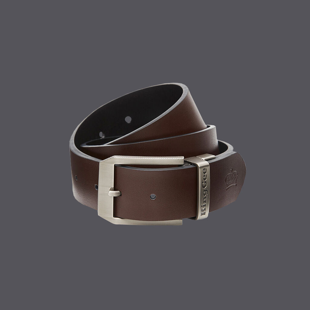 KingGee K61227 Leather Reversible Belt-Black Brown