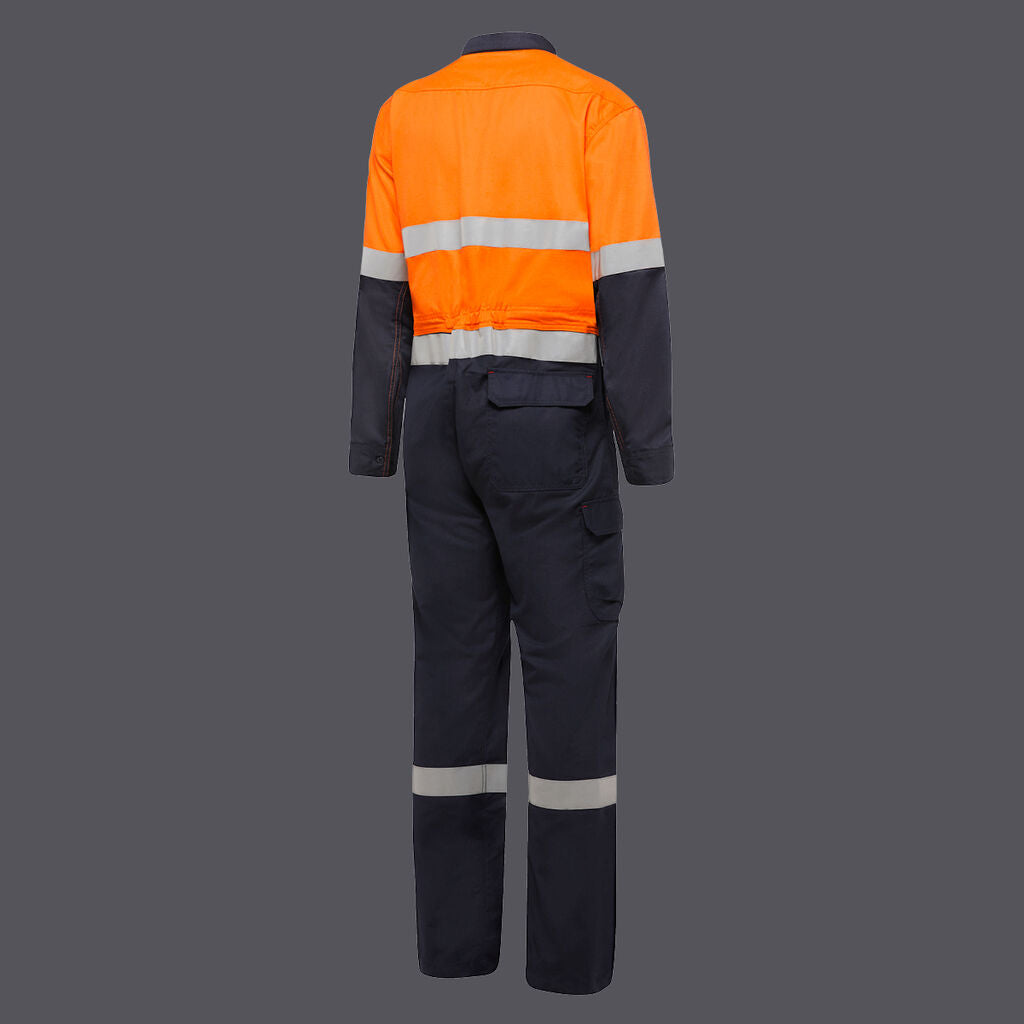 KingGee Y00055 Shield Tec Fr Hi-vis Two Tone Coverall With FR Tape