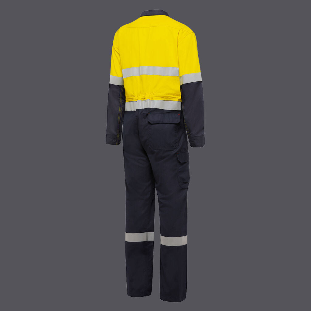 KingGee Y00055 Shield Tec Fr Hi-vis Two Tone Coverall With FR Tape