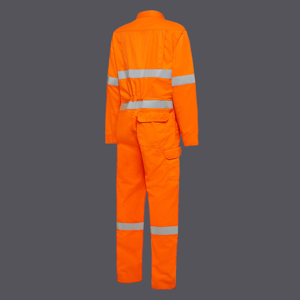 KingGee Y00080 Shield Tec Fr Light Weight Hi-vis Taped Coverall-Orange