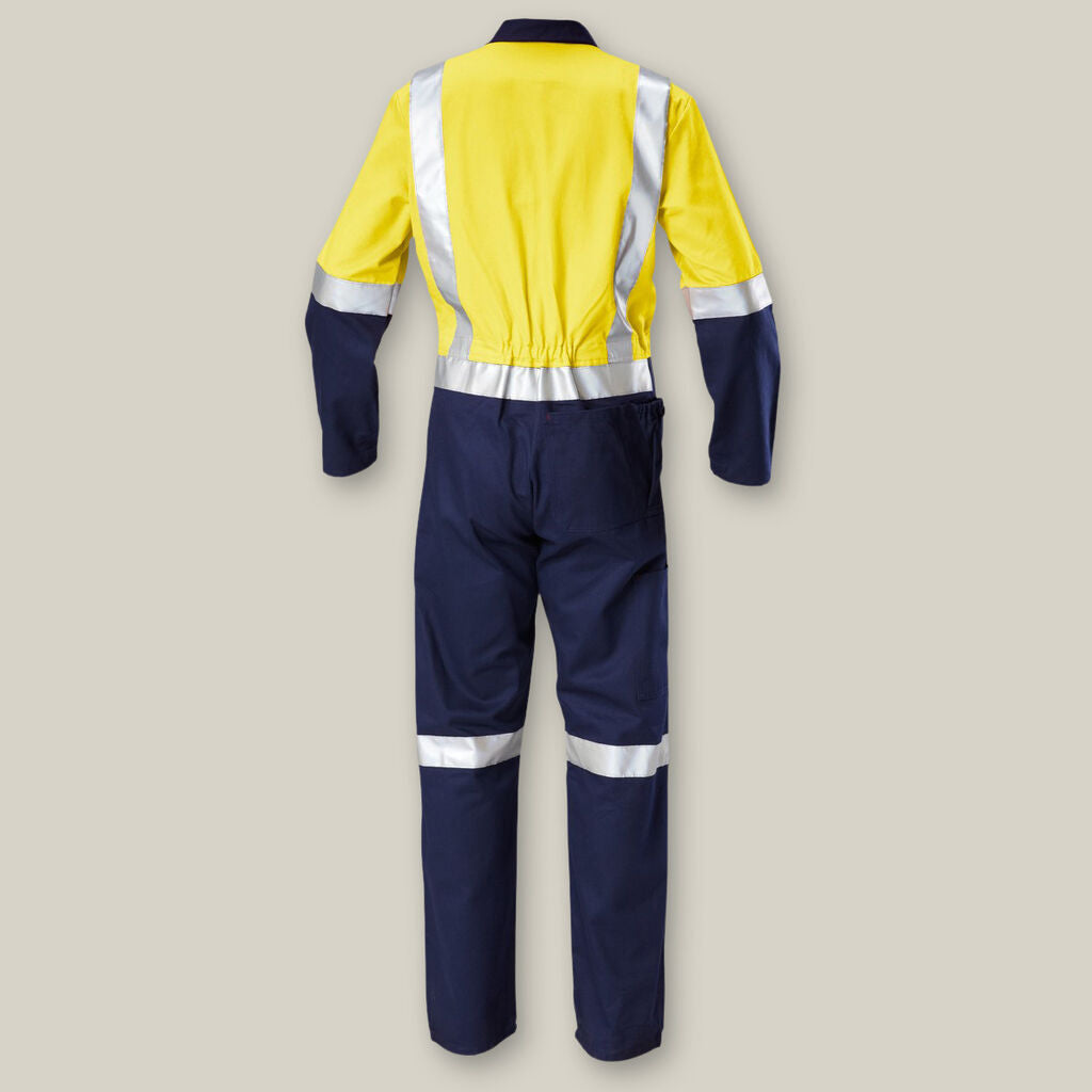 Hard Yakka Y00262 Hi-vis 2tone Taped Drill Coveralls