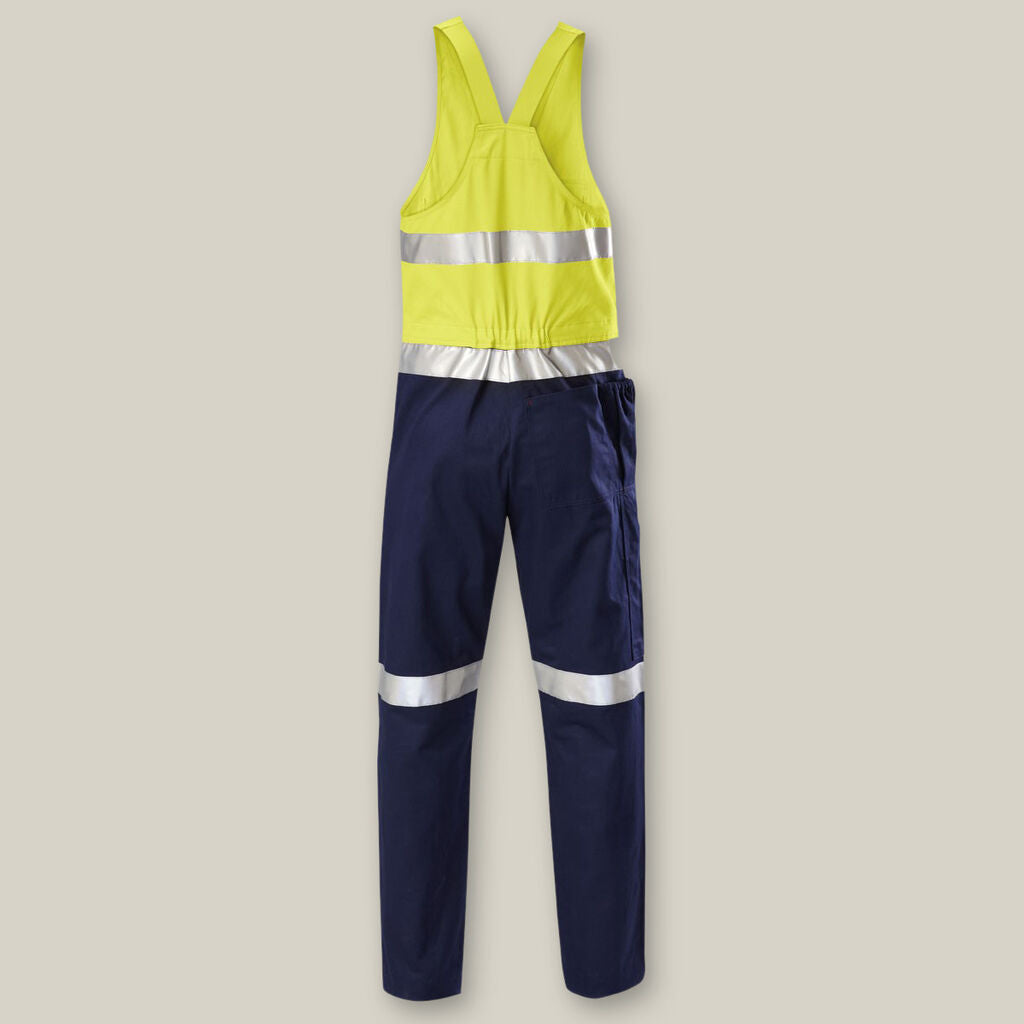 Hard Yakka Y01055 Hi-vis 2tone Action Back Cotton Taped Overall