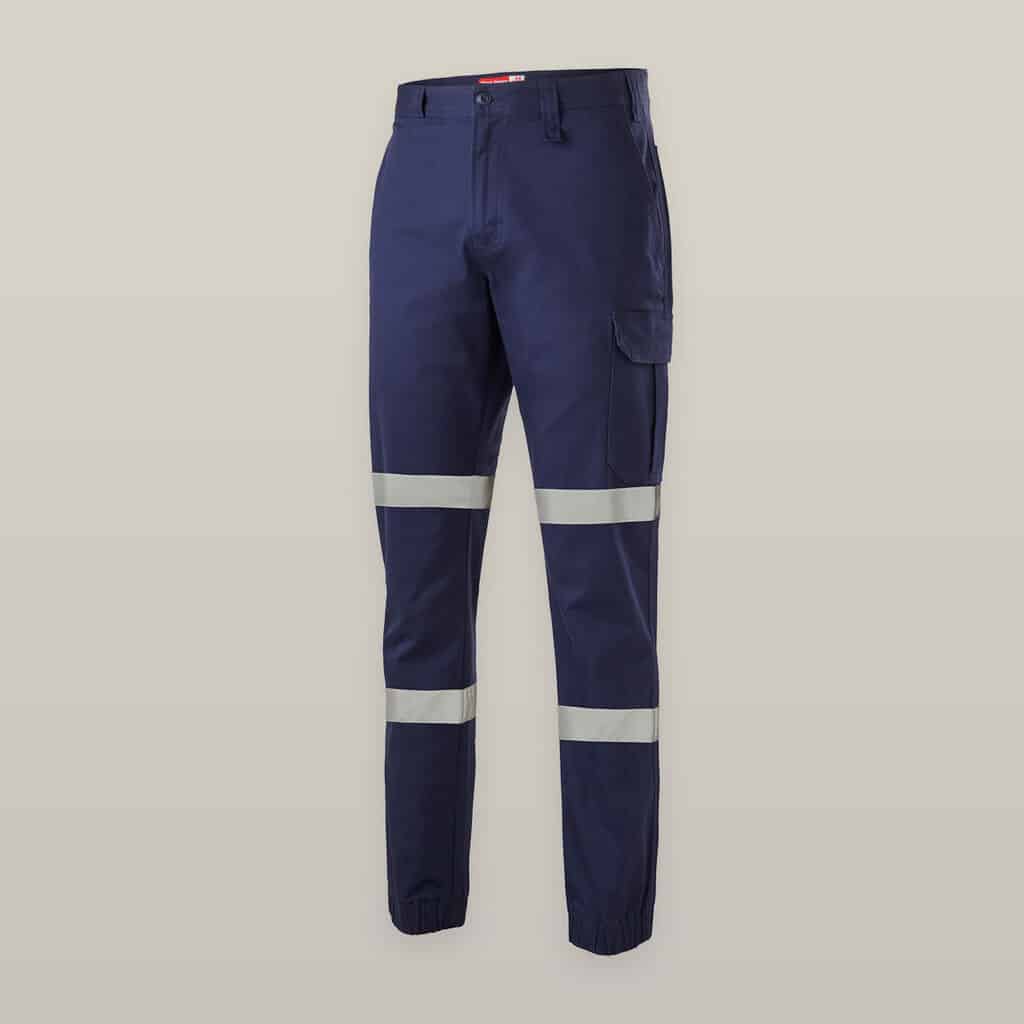 Hard Yakka Y02411 Cargo Cuffed Pant With Tape-Navy