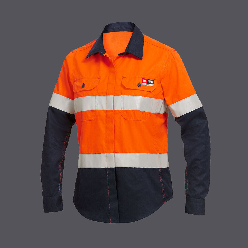 KingGee Y04050 Women's Shield Tec Fr Hi-vis Shirt