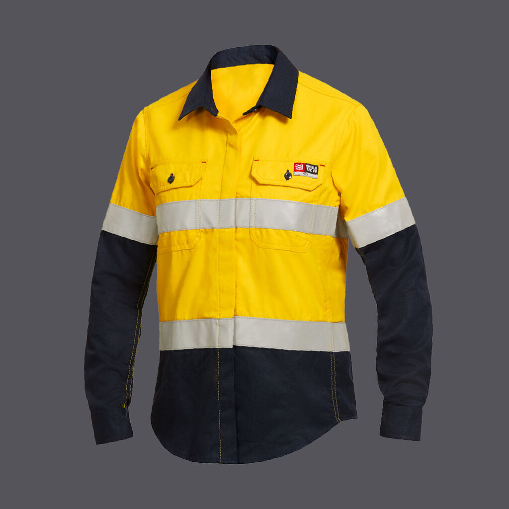 KingGee Y04050 Women's Shield Tec Fr Hi-vis Shirt