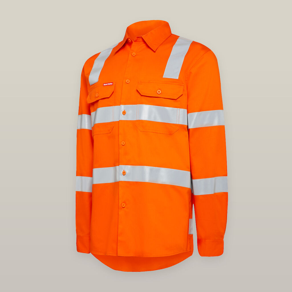 Hard Yakka Y04275 Bio Motion X Back Lightweight Shirt-Orange