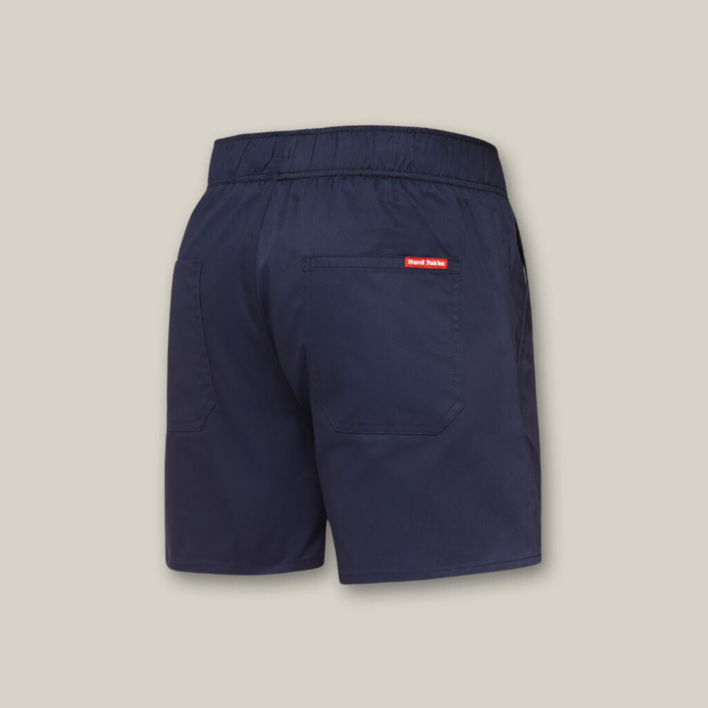 Hard Yakka Y05545 Foundations Elastic Waist Drill Short-Navy