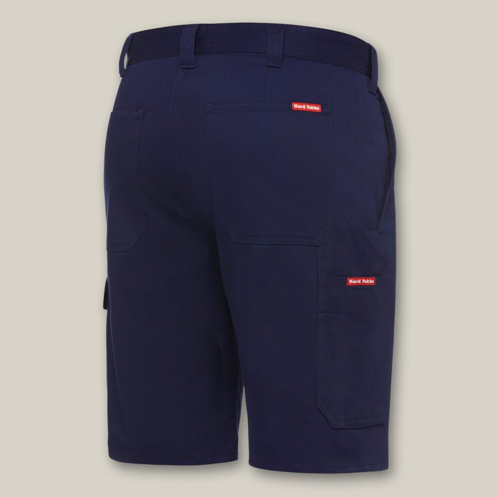 Hard Yakka Y05620 Core Relaxed Fit Cotton Cargo Drill Short-Navy