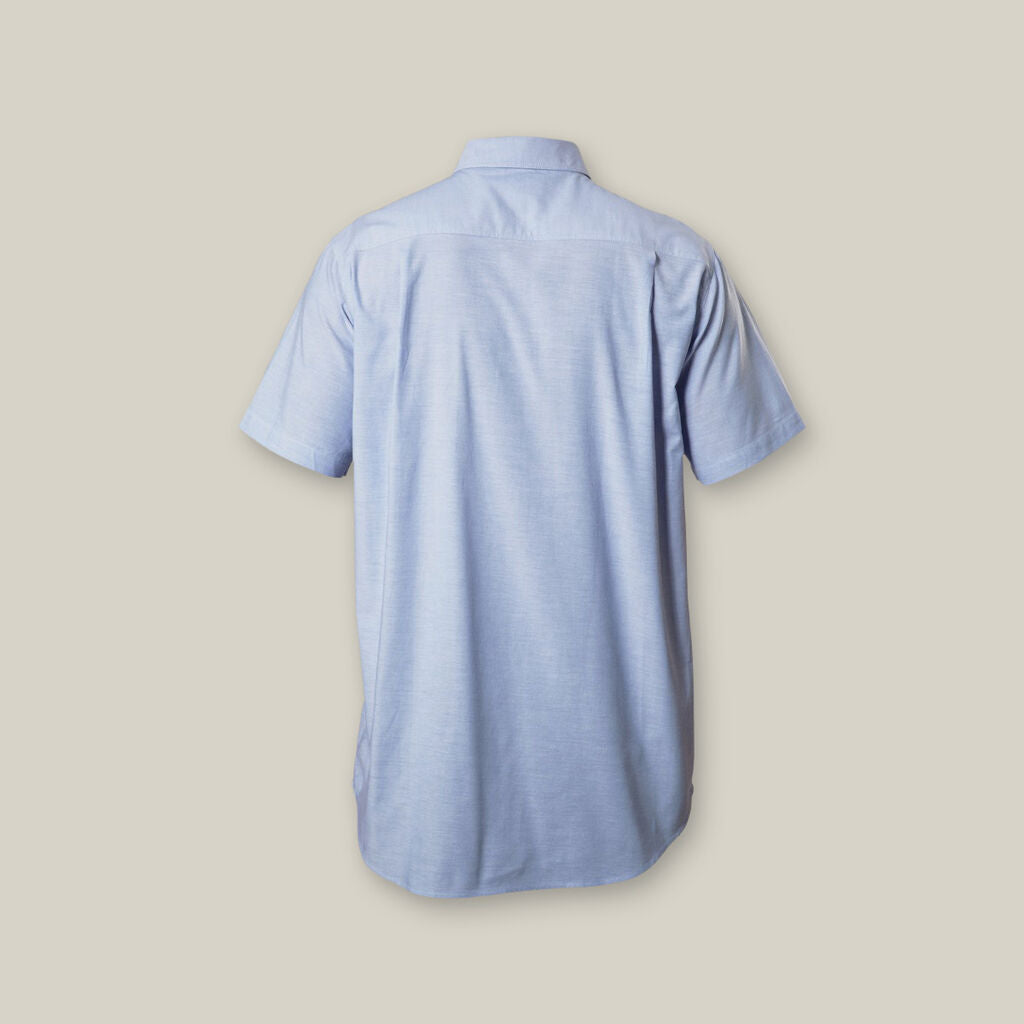 Hard Yakka Y07529 Short Sleeve Chambray Open Front Cotton Work Shirt
