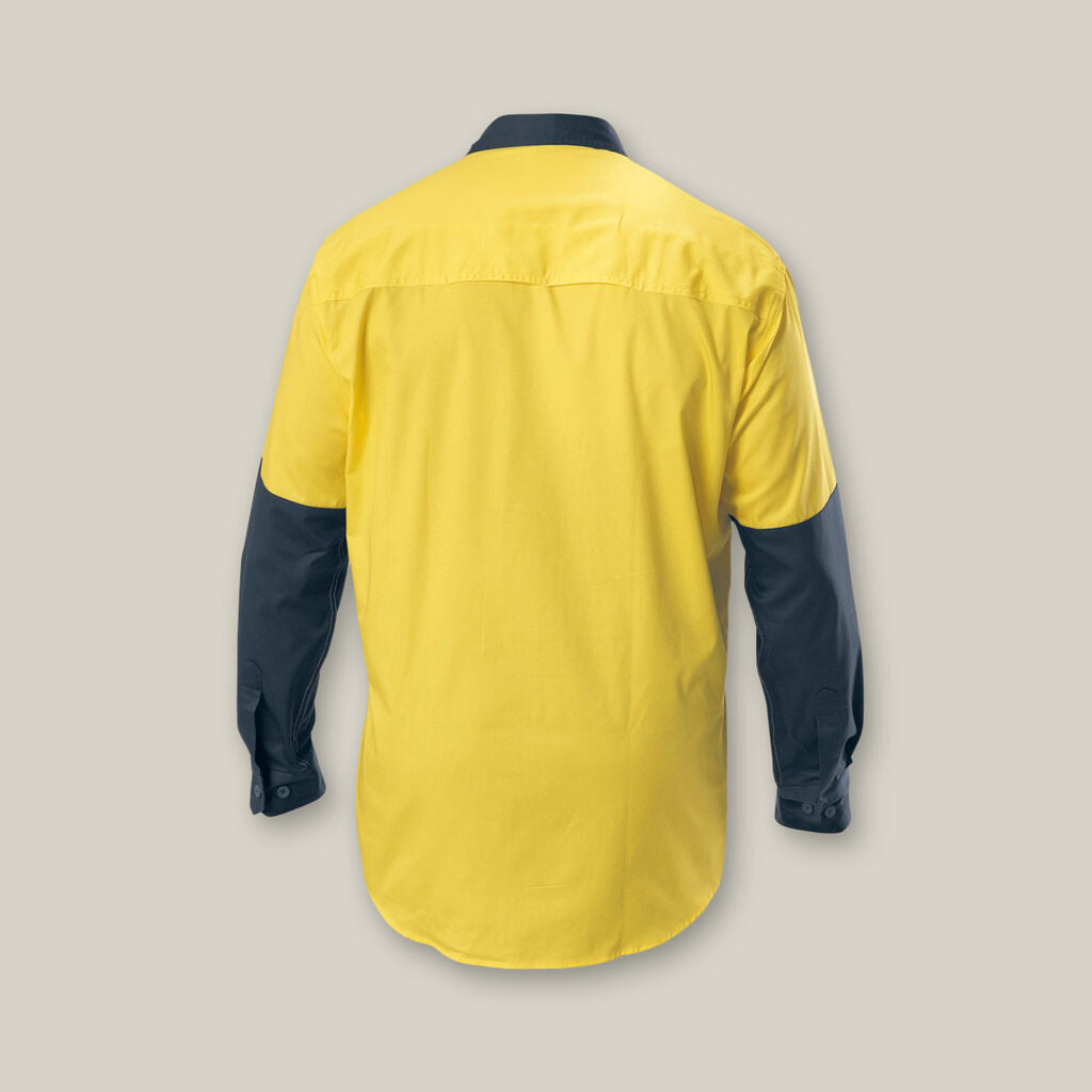 Hard Yakka Y07558 Koolgear Hi-vis 2 Tone Vented Long Sleeve Shirt